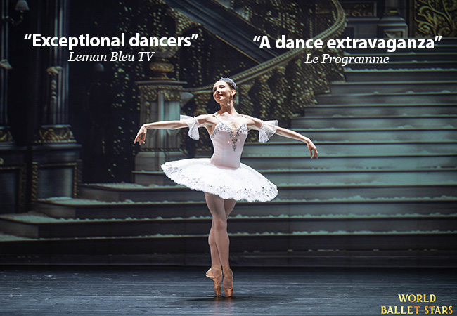 “Exceptional!” - Leman Bleu
World Ballet Stars Gala: Oct 8 @ Théâtre du LémanPrima Ballerinas of Bolshoi, Opera de Paris and Berlin State Ballet​ perform Ballet’s greatest pieces
 Photo