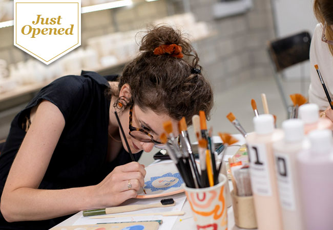 Just Opened, 5* on Google2-hours Pottery Painting Workshop at Ceramic Kanvas (Plainpalais)

Choose a blank mug / plate / bowls / etc from the studio's stock and then make it personal with your own coloring & design. Incl all material + glazing + firing
 Photo