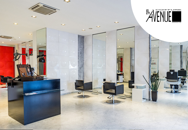 4.7* on Google
19th Avenue Hair Salon (Eaux-Vives)


	Cut: 135 CHF 81
	Cut & Color: 223 CHF 135
	Repair Treatment: 188 CHF 112

 Photo