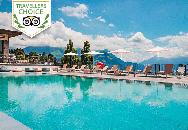 Tripadvisor Travellers Choice
Villars Palace 5* Hotel: 1 Night for 2 People plus 100-. Spa / Restaurant Credit. Valid until Dec 2025

One of Switzerland's best luxury hotels in picturesque Villars-sur-Ollon, with a ton of summer & winter activities
 Photo