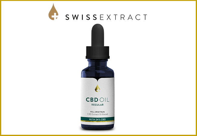 Purity-tested by Swiss LabOrganic-Certified Full-Spectrum CBD Oil from Swiss Extract: 10ml Bottle of 24% Oil (Free Delivery)

CBD oil is often used to improve sleep & reduce anxiety
 Photo