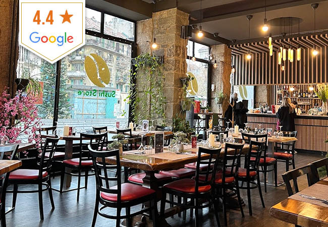 4.4* on GoogleSushi Store 7/7 (P&acirc;quis): Asian Discovery Menu for 2 People

Fresh Sushi made on the spot plus more Asian favs
 Photo