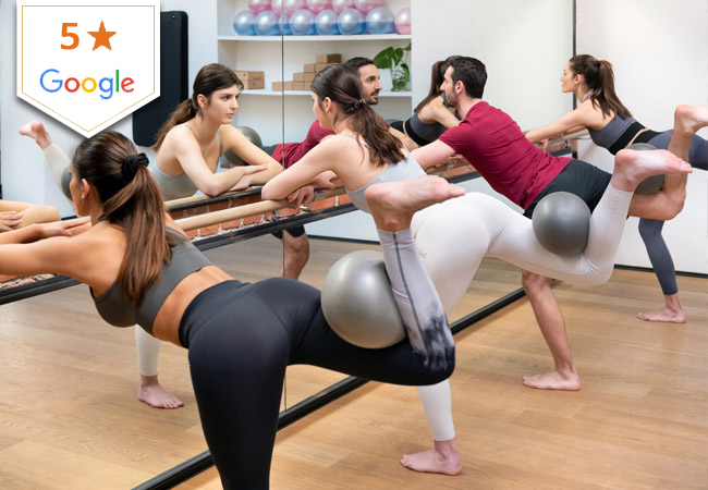 5* on Google 
10 x Barre Group Classes at Flow (Champel)

Barre workouts blend Pilates x Ballet x Yoga to build strength & flexibility. Recommended by 100% of BuyClubbers
 Photo
