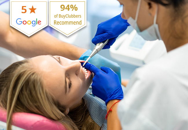 5* on Google Dental Cleaning at Summit Clinic (Vernier)

Recently opened clinic recommended by 94% of BuyClubbers. Options for whitening / dentist check-up 
 Photo