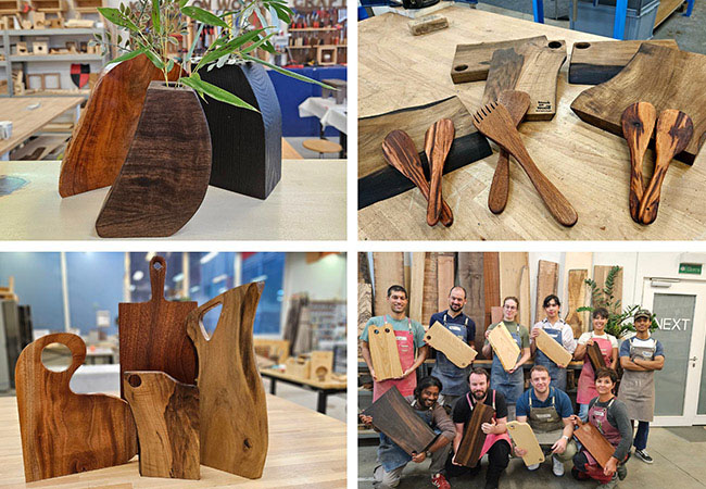 4.9* on Google
Woodworking Workshop at Knock on Wood (Nations) in English & French

Create from scratch & take home your own vase / bowl / serving board / more in a 2h30 beginner workshop
 Photo