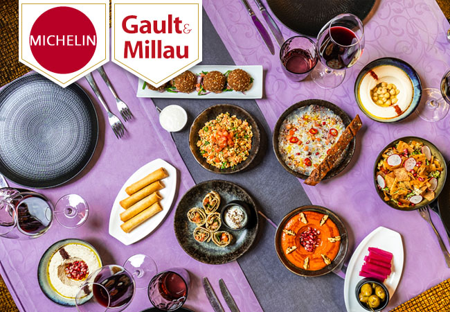 Arabesque @ President Wilson Hotel: Lebanese Discovery Menu with wine for 2