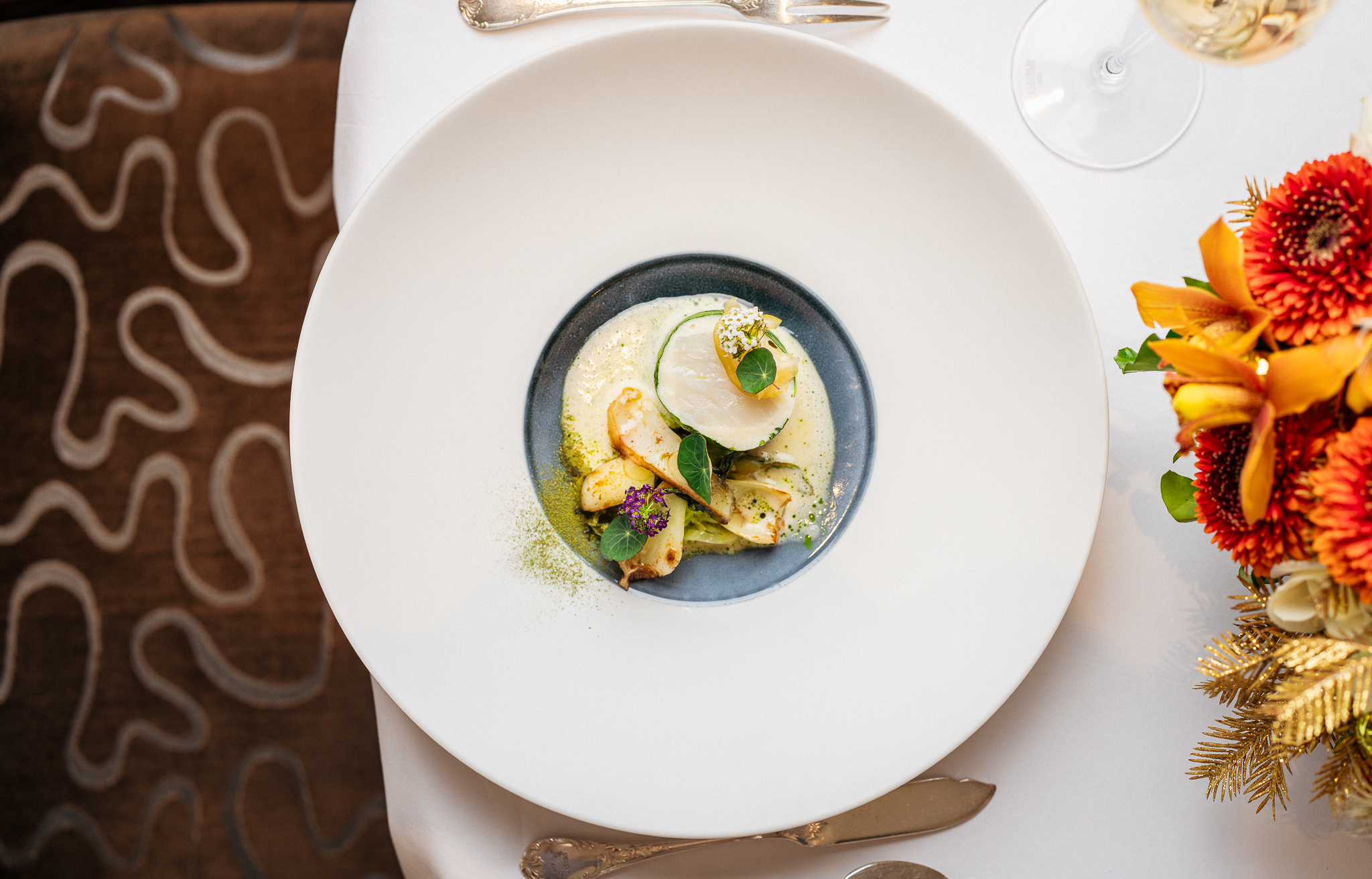 More Vouchers AddedRivage Caf&eacute; @ Beau-Rivage 5* Hotel Geneva: ​​​​5-Course Menu for 2 by Michelin-star Chef Mathieu Croze
Gourmet contemporary French cuisine, valid 7/7 dinner & lunch
 Photo