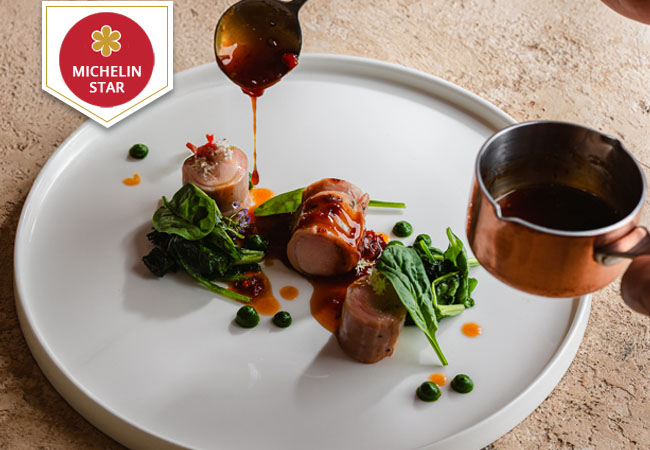 1* MichelinTOSCA: 6-Course Chef's Menu for 2 PeopleGourmet dining at Geneva's highest-rated Italian restaurant
Valid dinner or lunch.
 Photo