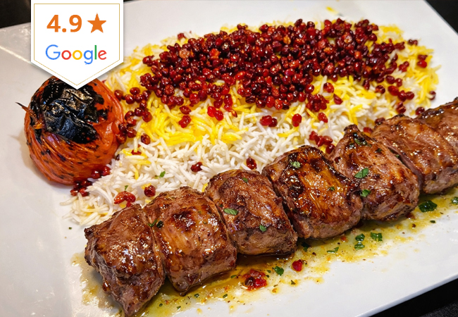 4.9* on Google
Persian Cuisine at Damavand (V&eacute;senaz): CHF 90 Food Credit

Tehran-born chef Maryam cooks her family's traditional dishes like slow-roasted lamb, chicken in lemon-saffron sauce, eggplant in pomegranate sauce & more
 Photo
