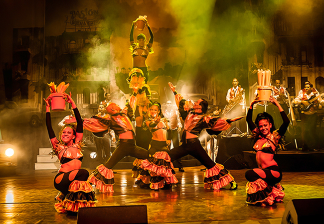 "Exhilarating" - Broadway World​​​​​​
Pasion de Buena Vista Show Featuring Cuba's Biggest Music & Dance Hits
+ Geneva: Mar 5 @ Alhambra
+ Lausanne: Mar 7 @ Th&eacute;&acirc;tre de BeaulieuFeel Cuba's heat in an explosion of music, dance, color & costumes - !​​​​​ muy caliente!
 Photo
