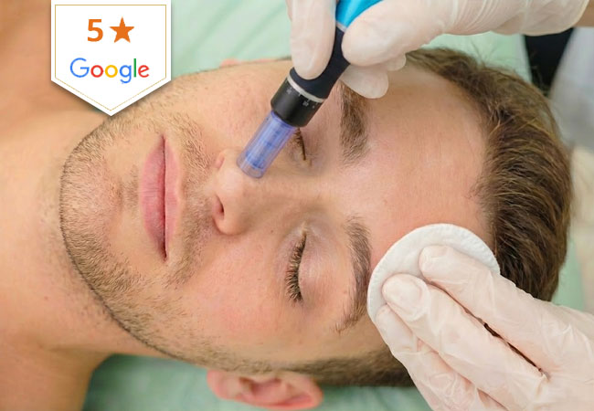 "Boosts glow & collagen" -VOGUE
Microneedling Facial with Glycolic Peel & LED Therapy at Clinique Vitalise (Champel): 5* on Google
Clinically-proven facial that boosts natural collagen product for "max skin rejuvenation & minimal downtime" (Vogue)
 Photo