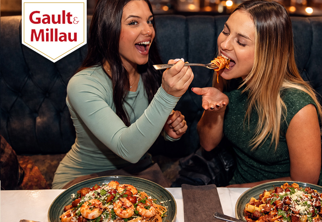 "Bursting flavor" -Gault&MillauAmore Amore Italian Trattoria
(near Globus): CHF 110 Credit Valid Dinner & Lunch 

Contemporary Italian cuisine with festive post-dinner vibes in a chic setting - andiamo!
 Photo