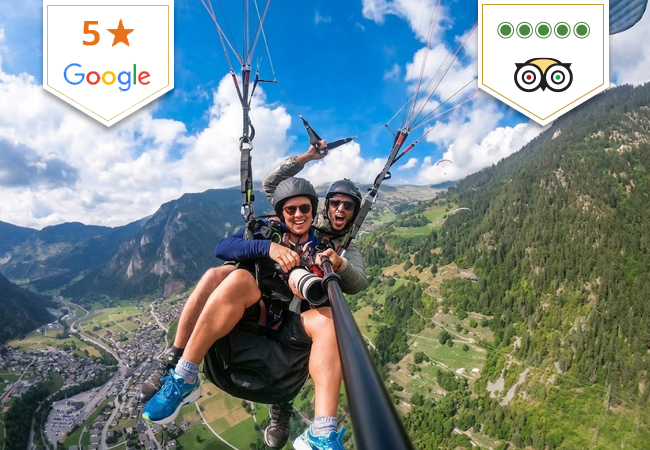 Tandem Paragliding over Verbier 