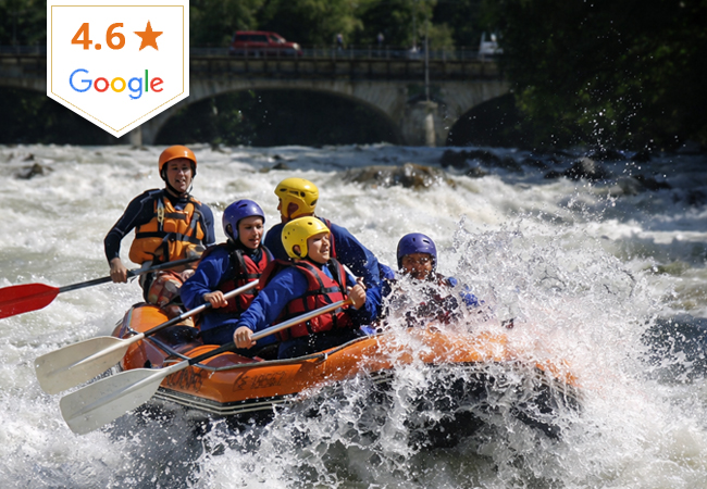 4.6* on Google
Rafting on the Arve with Rafting Loisirs GVAWhite-water adventure with rapids, waterfalls, river dips & a ton of laughs. Valid all summer from age 6
 Photo