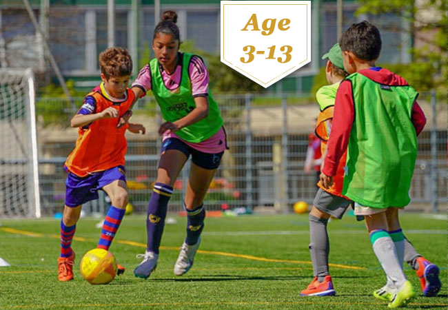 Ages 3-13
InterSoccer Summer Camps (Geneva, Vaud, Zurich, More)
For for boys & girls of all levels:
+ Geneva: Varembe, Grand-Saconnex, Vessy, Cologny, Versoix 
+ Vaud: 3 locations
+ Zurich: 6 locations
 Photo