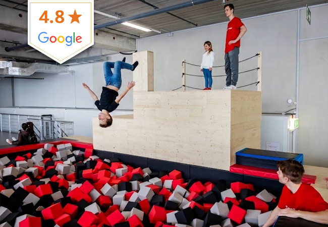 4.8* on Google
Gravity Trampoline Park (Meyrin): 5 or 10 Entries​​​​​​ Your kids will jump, flip and burn energy at Geneva's 1,000m&sup2; indoor action zone. 7/7 from age 4
 Photo