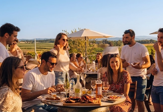 More Vouchers Added
BBQ  & Wine for 2 in Geneva's Vineyards at Domaine des Curiades (Bernex)Unique open-air dining experience available on just 8 summer dates for Sunday brunch & Saturday dinner 
 Photo