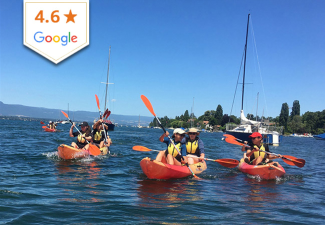 4.6* on Google
Kayak the Rh&ocirc;ne or Around Jet d'Eau with Rafting-Loisirs
2h30 all-included guided experience, from age 10​​​
 Photo