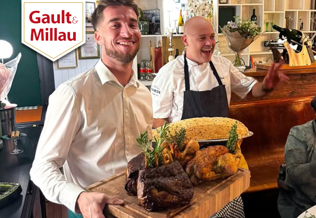 "Big hit" - Gault&Millau 
Brasserie l'Od&eacute;on (Plainpalais):
CHF 100 Food Credit​​​ 

Chef Benjamin Garin's elevated French classics - from escargot ravioli to whiskey-flamb&eacute;ed filet - in one of Geneva's most historic dining rooms
 Photo