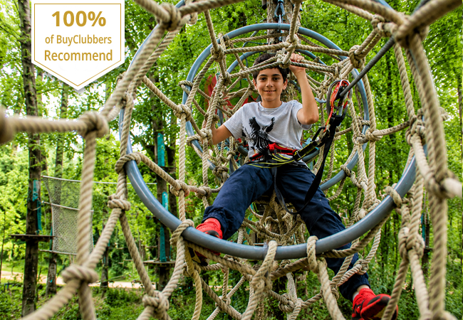 "Delights all ages" - TdG
Accrobranche at Parc Aventure (Onex): 2 Entries
Geneva&rsquo;s favorite tree-top adventure park: climb, swing & zip through forest obstacles. From age 5
 Photo