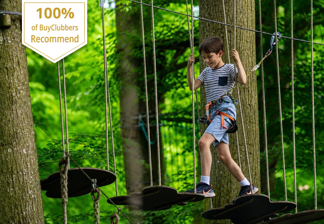 "Delights all ages" - TdG
Accrobranche at Parc Aventure (Onex): 2 Entries
Geneva&rsquo;s favorite tree-top adventure park: climb, swing & zip through forest obstacles. From age 5
 Photo