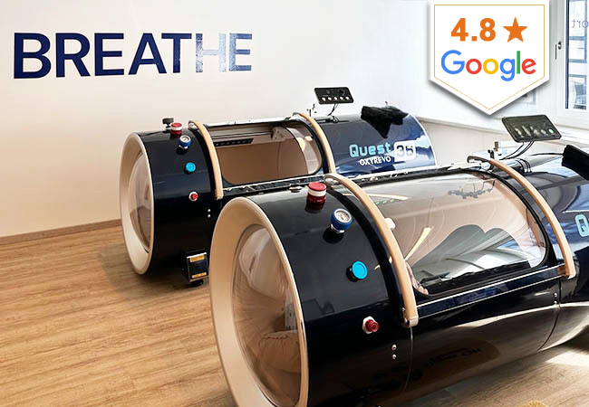 ​"Enhances cognitive performance" - Frontiers Journal
Hyperbaric Oxygen Therapy at PhysiO2sport Clinic (Geneva center)

Breathe in 100% pure oxygen to boost energy & sharpen focus
 Photo