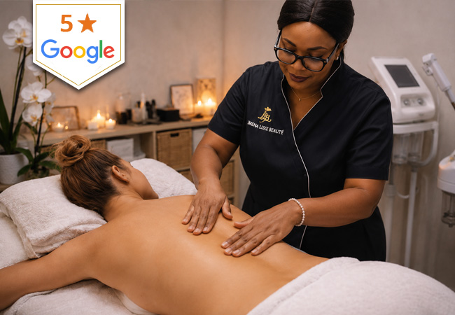 5* on Google
Imena Luxe Beaut&eacute;
(Eaux-Vives)


	African Massage, or
	Signature Facial

Personalised treatments by 5* esthetician who worked for Sephora, Dior & L&rsquo;Or&eacute;al Luxe Photo