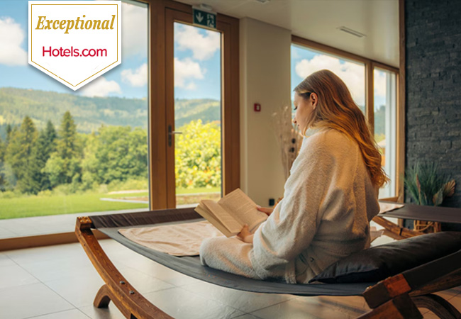 "Exceptional" - Hotels.com
Corbetta 4* Boutique-Hotel & Spa (Fribourg Pre-Alps): 1 Night for 2 People 

Reconnect with nature in this mountain hotel surrounded by a nature reserve.
Just 1h15 from Geneva & 30 min from Lausanne
 Photo