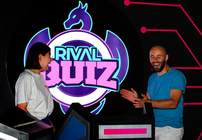 4.9* on Google
Rival Quiz Room (Geneva / Lausanne)​​​: Private Game for 4-6 Players
Step into a game-show set to battle your friends through general knowledge & some sneaky tricks. In English or French Photo