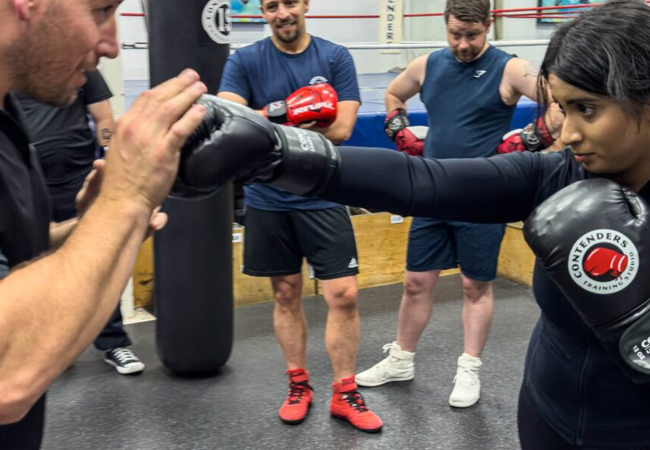 4.5* on Google10 Martial Arts Classes at DFC (Plainpalais): Boxing / Thai Boxing / Fitness & More

Learn to protect yourself while burning off those calories. 20 classes per week Mon-Sat for all levels
 Photo
