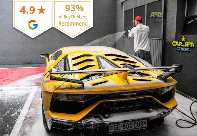 4.9* on GoogleInterior & Exterior Car Wash by Hand at Car Spa (Vernier)

Geneva's best rated car wash deliver a deep 2-hours clean to make your car look new
 Photo