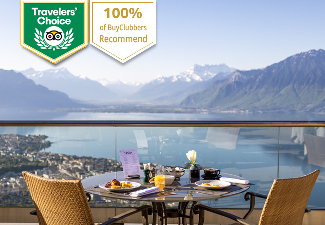Tripadvisor Travellers' Choice
Le Mirador 5* Resort & Spa (near Vevey): Junior Suite Stay1 night for 2 people with breakfast, Spa access, free mini-bar, flexible re-booking & free parking
 Photo