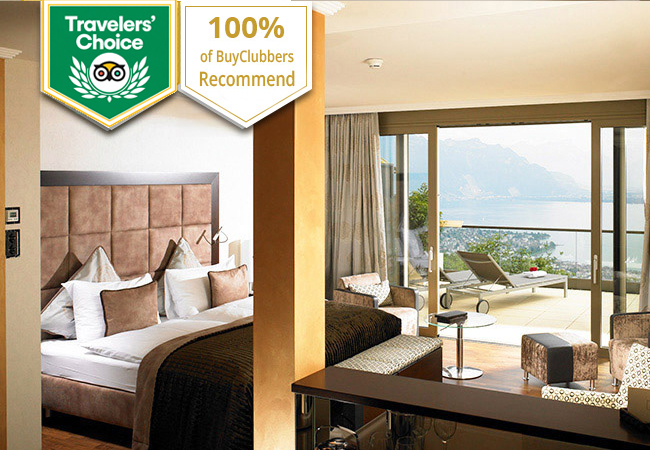 Tripadvisor Travellers' Choice
Le Mirador 5* Resort & Spa (near Vevey): Junior Suite Stay1 night for 2 people with breakfast, Spa access, free mini-bar, flexible re-booking & free parking
 Photo