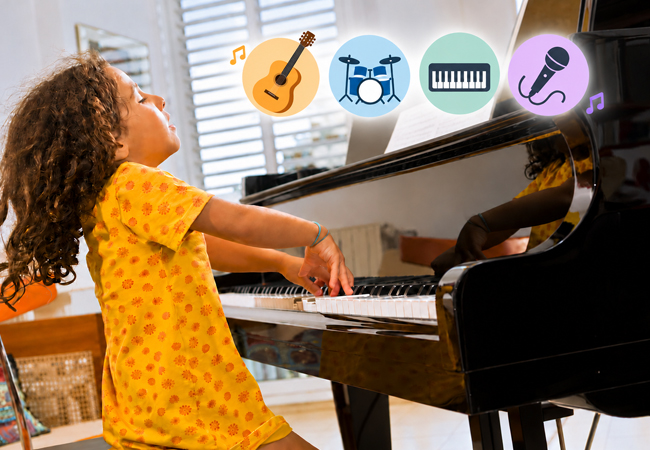 For Kids & Adults
2 x Private Lessons in Guitar, Bass, Piano, Drums or Voice at Music Arts (Cornavin)

From age 6, for all levels, in English or French. Instruments provided 
 Photo