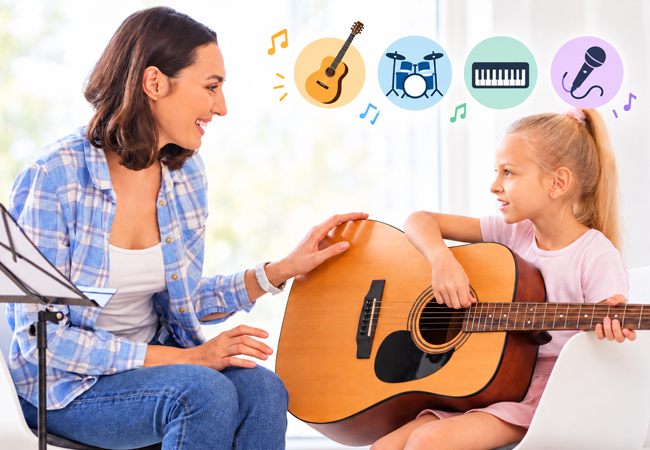 2 x Private Instrument Lessons at Music Arts 