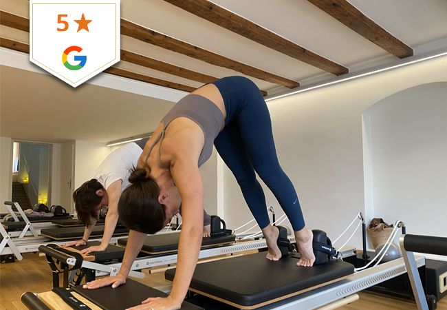 5* on Google 
5 x Pilates-Machine Group Classes at Studio Rituels (Lausanne Center)

Classes 7/7 for all levels (and for new mums)
 Photo