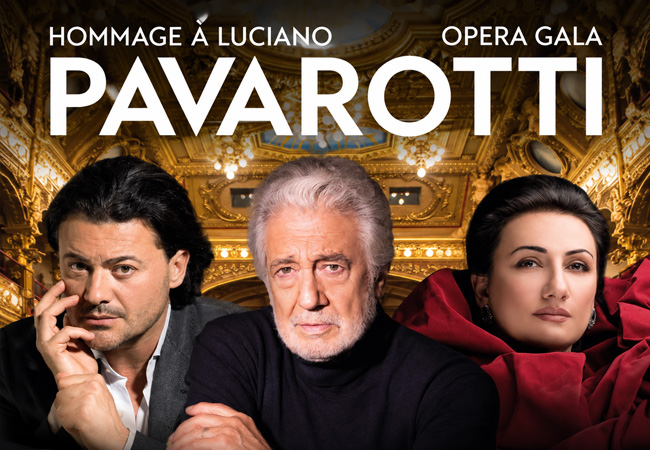 Pl&aacute;cido Domingo Conducts Pavarotti Tribute Concert:
Oct 10 @ Victoria Hall
Featuring world-class tenor Vittorio Grigolo and the Orchestra Filarmonica Pugliese Photo