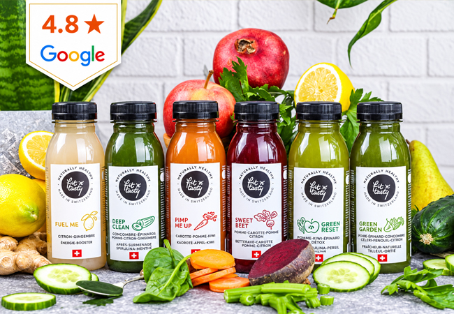 "Gain energy & lose weight " - HuffPost
3-Day Juice / Soup Fast by Fit'n'Tasty CH (Delivery)
 

Vitamins, nutrients & light, easy-to-digest juices and soups - delivered to your door, with 0 cooking






 Photo